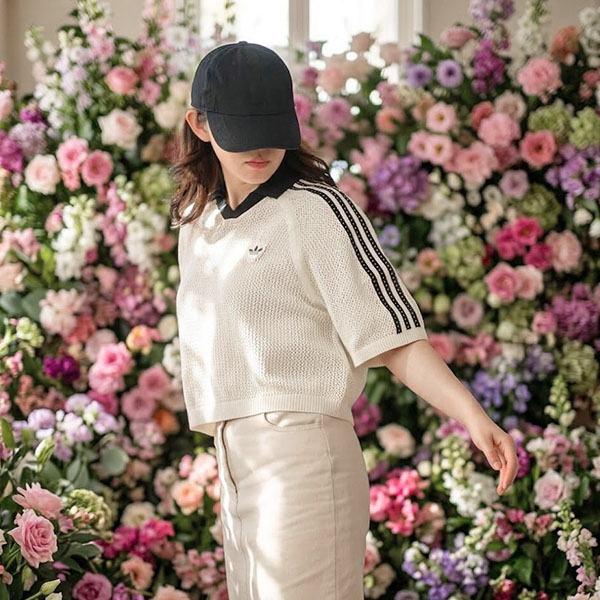 ショート丈 トップス（adidas Originals／レディースポロシャツ