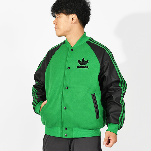 アディダス メンズ レディース ボンバージャケット adidas SST VARSITY ジャケット アウター ジャンパー 防寒 ORIGINALS  オリジナルス 2023秋冬新作 EAO84