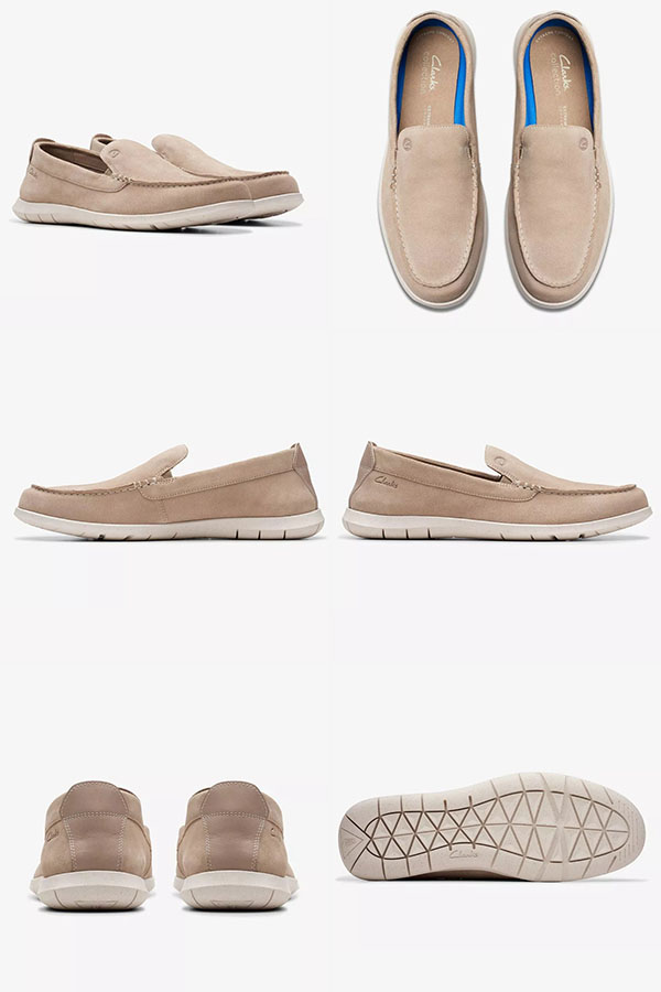 Clarks（クラークス） メンズ スリッポン スニーカー Clarks Flexway