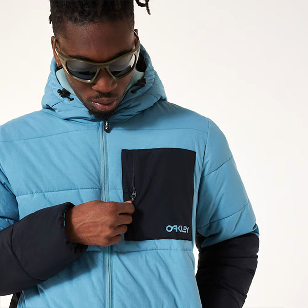 OAKLEY オークリー 切替 中綿ジャケット フード キルティング M OAKLEY（オークリー） キルティング ジャケット メンズ