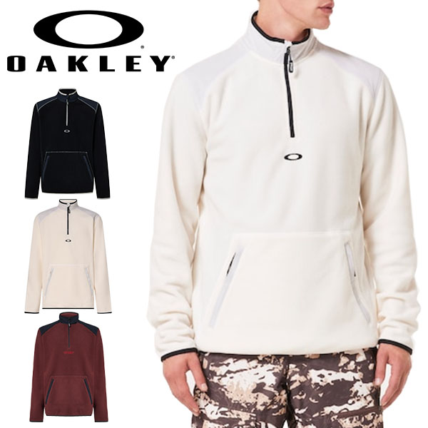 OAKLEY（オークリー） フリース ジャケット メンズ 立ち襟 1/4ジップ