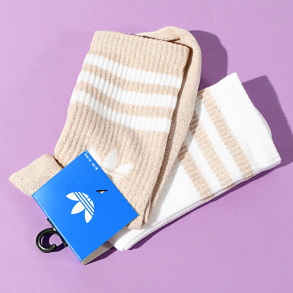 2026春夏新色 アディダス ソックス 2足セット メンズ レディース adidas 3S GLITTER CR 2 靴下 2足組 ORIGINALS オリジナルス KA985 | adidas Originals | 03