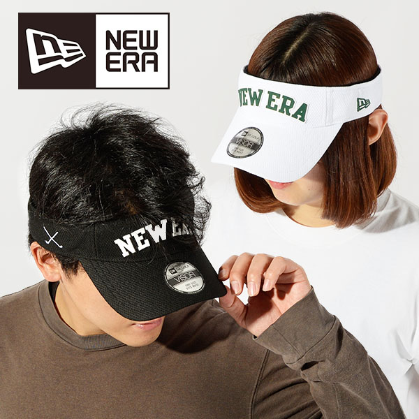 ニューエラ ゴルフ キャップ メンズ レディース NEW ERA サンバイザー バイザー ロゴ 帽子 CAP アジャスター 13517838  13517837 2023春夏新作