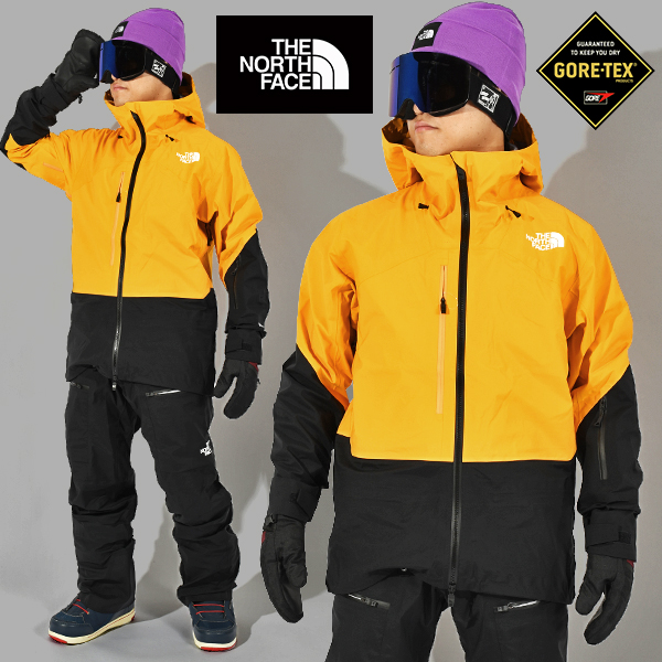 ノースフェイス メンズ GORE-TEX スノーボード ウェア スキー THE NORTH FACE ゴアテックス パウダー ガイド ライト  ジャケット イエロー系 NS62305 2023冬新作