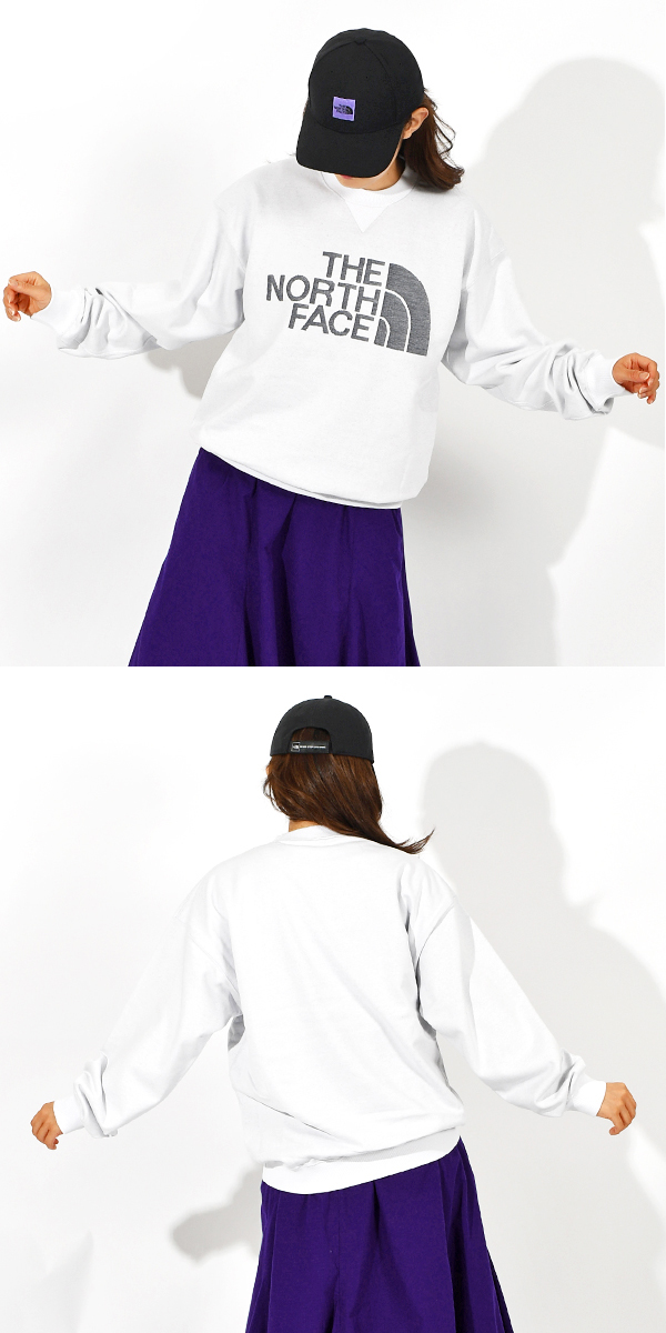 ノースフェイス 裏フリース スウェット トレーナー メンズ レディース THE NORTH FACE ジャガード ハーフドーム クルー  NT62438 THE NORTH FACE ノースフェイス 裏フリース スウェット