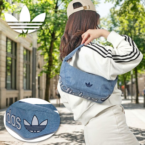 adidas Originals 2026春夏新作 アディダス デニム風 3.9L ショルダー