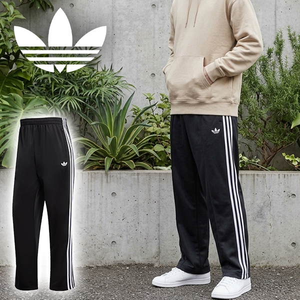 アディダス★メンズ ジャージ パンツ XS 黒 白 IB5924 210003 adidas Originals アディダス メンズ ジャージ パンツ 下 FIREBIRD