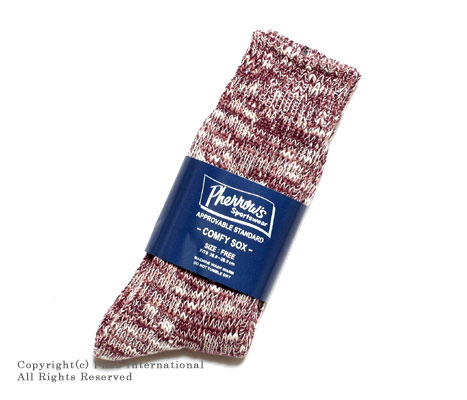 フェローズ/PHERROW'S(PHERROWS) ネップミックスソックス・靴下 【COMFY SOX】