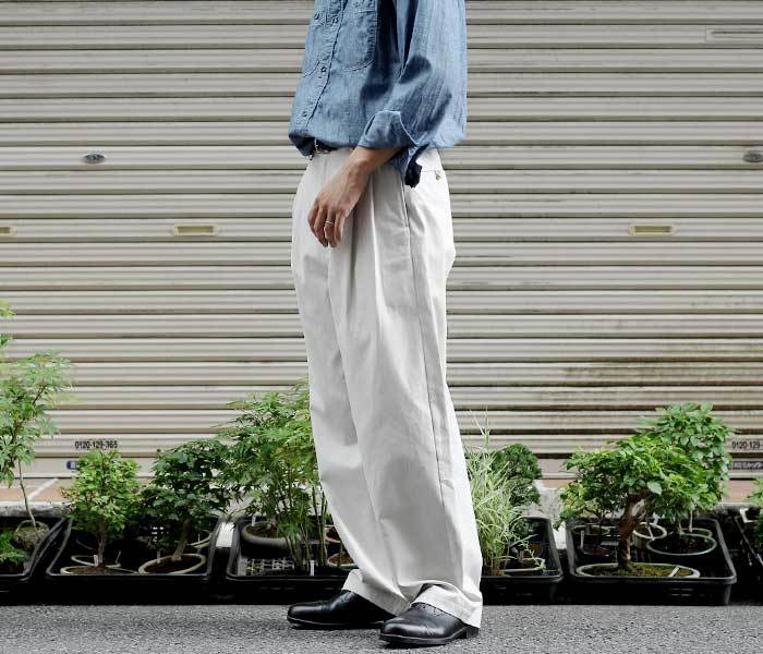 A.PRESSE アプレッセ 22FW Chino Trousers ネイビー www.sanagustin.ac.id