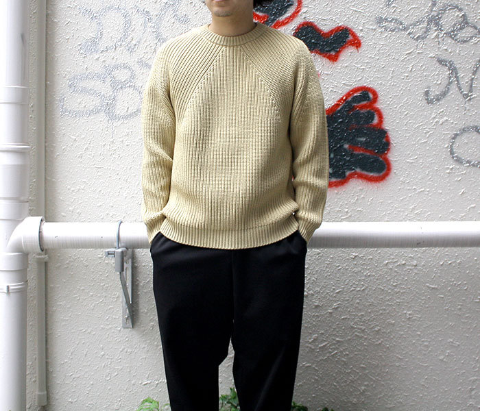 1新品 21AW BATONER SIGNATURE CREW NECK ニット トップス ニット