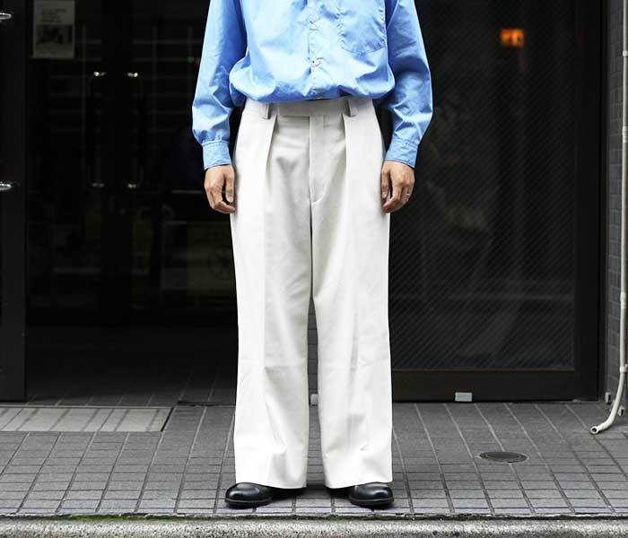 インテリム INTERIM トルコオーガニックコットンドリル 1タック バギートラウザーズ 1-TUCK BAGGY TROUSERS  (IT22S223)の通販ページ -- アンドフェブストア - andPheb Stor(E) - 通信販売