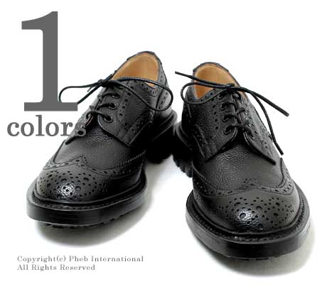 トリッカーズ/TRICKER'S×フェブ/PHEB フェブ・アンドフェブ別注''BURTON(バートン)''ウィングチップシューズ【M5633 BURTON BLK SCT】