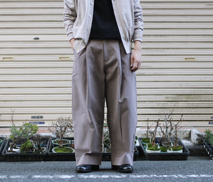 最安 STUDIO NICHOLSON SORTE ボリュームパンツ 人気 定番 チノパン