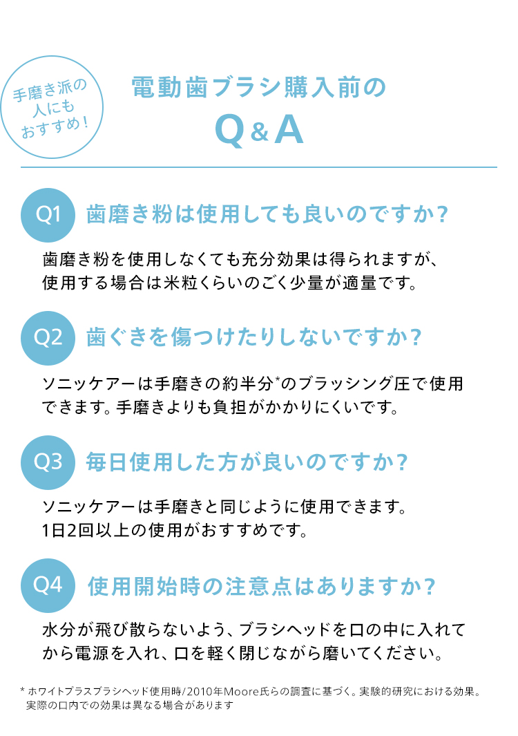 電動歯ブラシ購入前のQ＆A