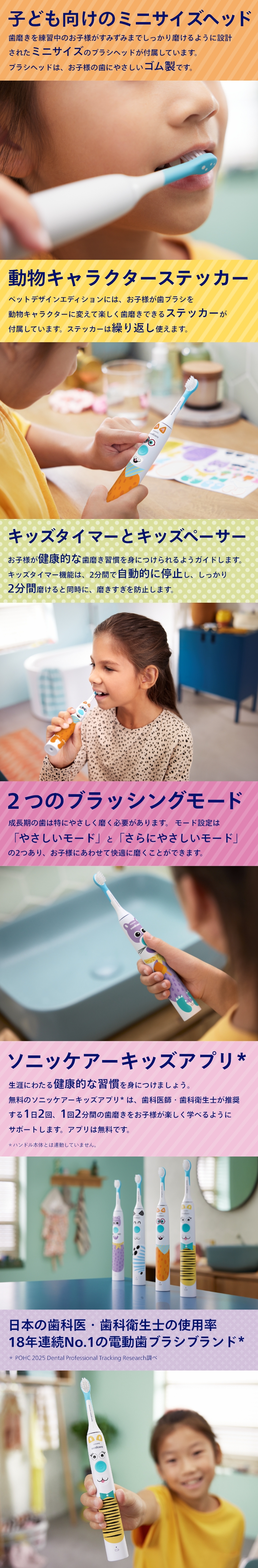 Philips（フィリップス） 電動歯ブラシ ソニッケアーキッズ ペット