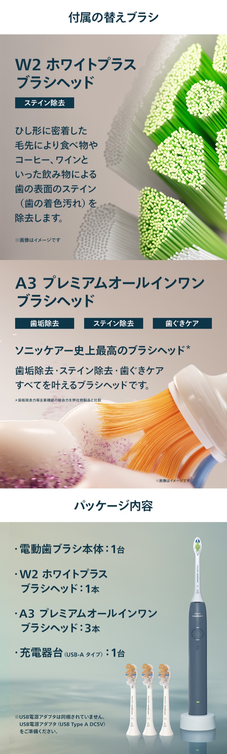 Philips（フィリップス） 公式ストア専用カラー 電動歯ブラシ 替え