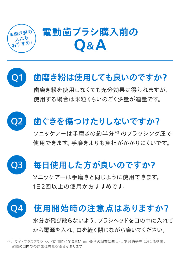 電動歯ブラシ購入前のQ＆A