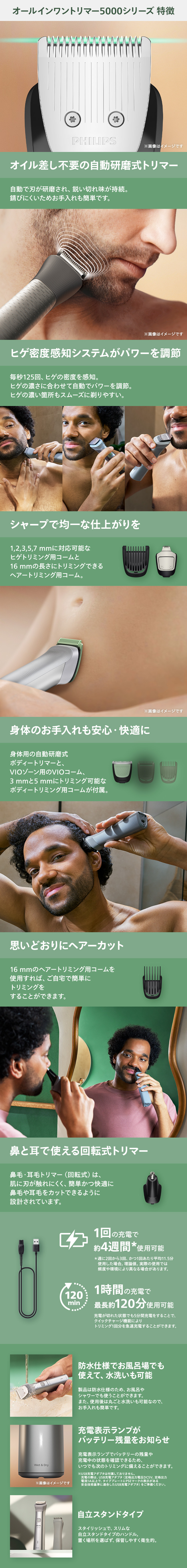 Philips（フィリップス） オールインワン 5000シリーズトリマー