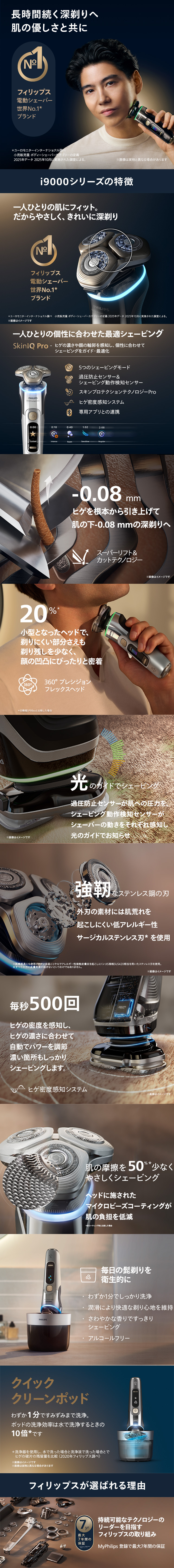 Philips（フィリップス） 髭剃り 電動シェーバー メンズ i9000