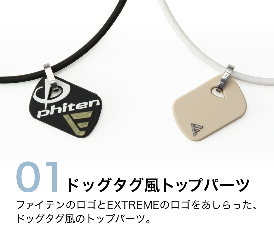 Phiten ファイテン RAKUWAネックレス EXTREME ドッグタグ