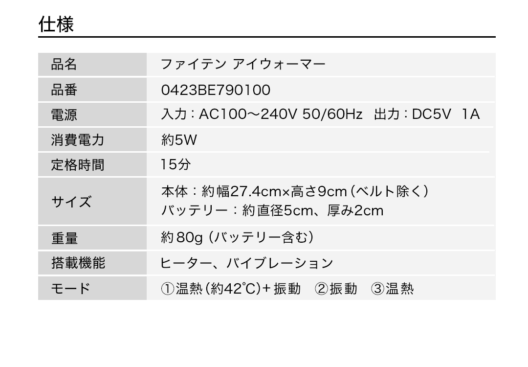 ファイテン アイマスク アイピロー アイケア