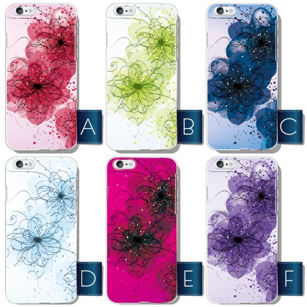 スマホケース 100機種以上対応 Android各種 iPhone17eなど ケース カバー スマホカバー 軽量 ハードケース 花柄ライン カラフル |  | 03
