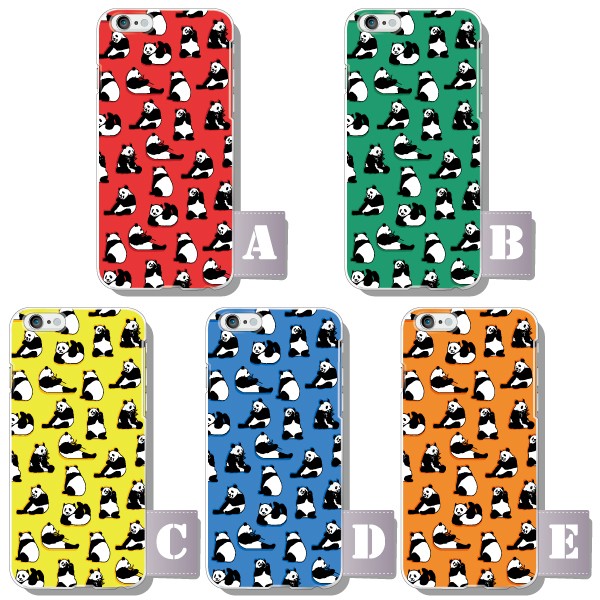 スマホケース 100機種以上対応 Android各種 iPhone17eなど ケース カバー スマホカバー 軽量 ハードケース パンダ柄 カラフル |  | 03