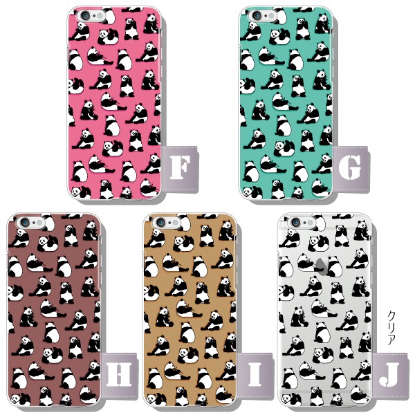スマホケース 100機種以上対応 Android各種 iPhone17eなど ケース カバー スマホカバー 軽量 ハードケース パンダ柄 カラフル |  | 04