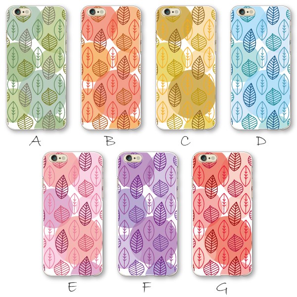 スマホケース 100機種以上対応 Android各種 iPhone17eなど ケース カバー スマホカバー 軽量 ハードケース リーフ 葉っぱ柄 |  | 03