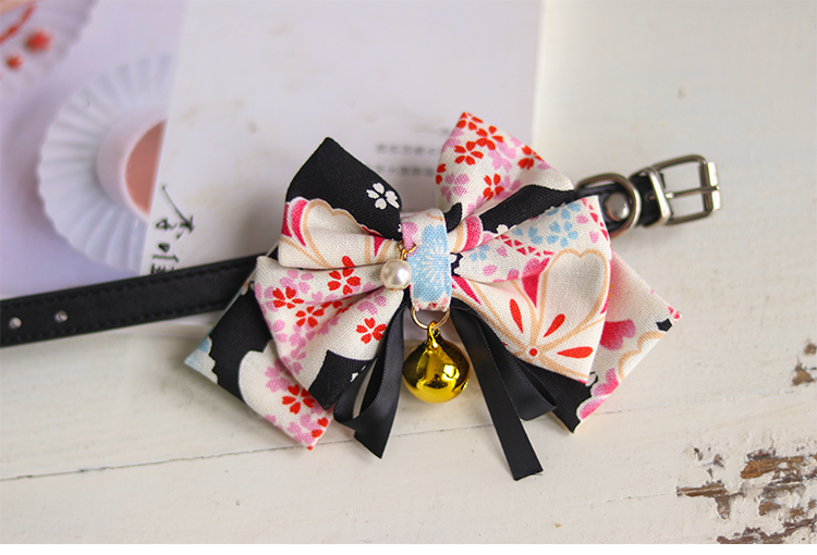 首輪 猫 猫用 おしゃれ 和柄首輪 リボン 鈴 和風 和柄 ネコ 猫グッズ