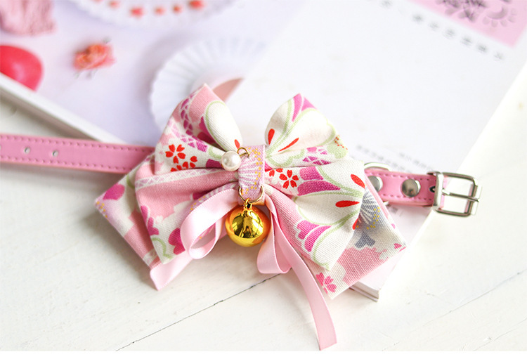 首輪 猫 猫用 おしゃれ 和柄首輪 リボン 鈴 和風 和柄 ネコ 猫グッズ