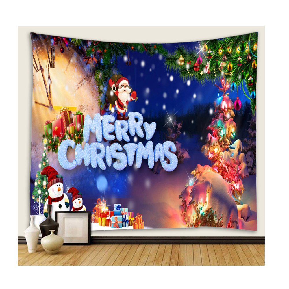 ペット クリスマス 背景布 タペストリー 写真撮影 クリスマスツリー