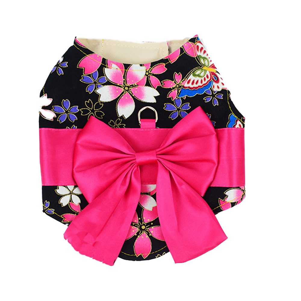 ハーネス 犬 猫 ペット 着物 和風 おしゃれ リボン 和柄 花 お正月 SNS