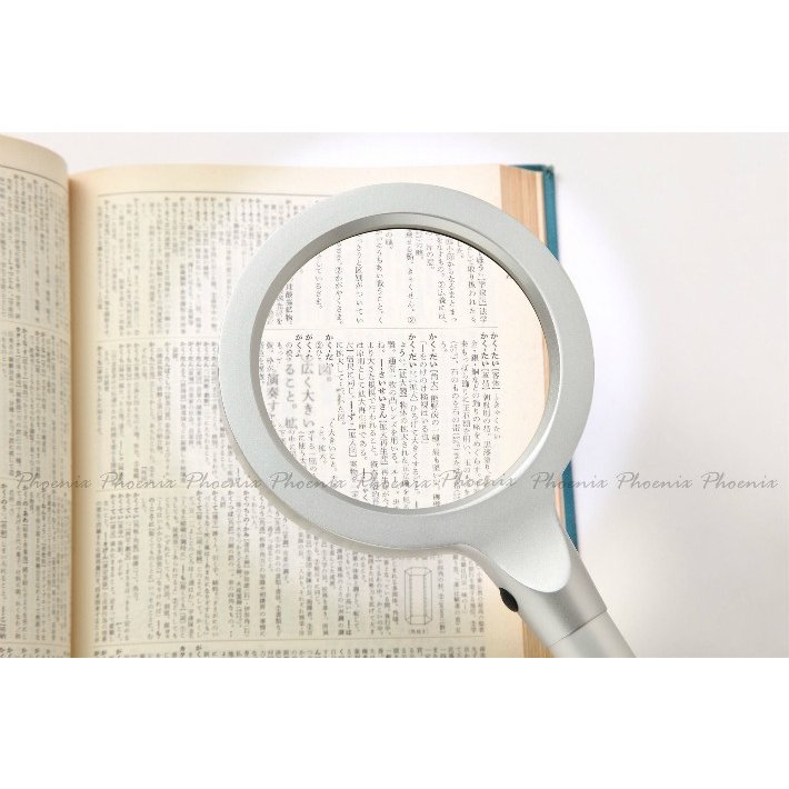 PhoenixLoupe 拡大鏡 ルーペ LED ライト付き 倍率8倍 3倍 虫眼鏡