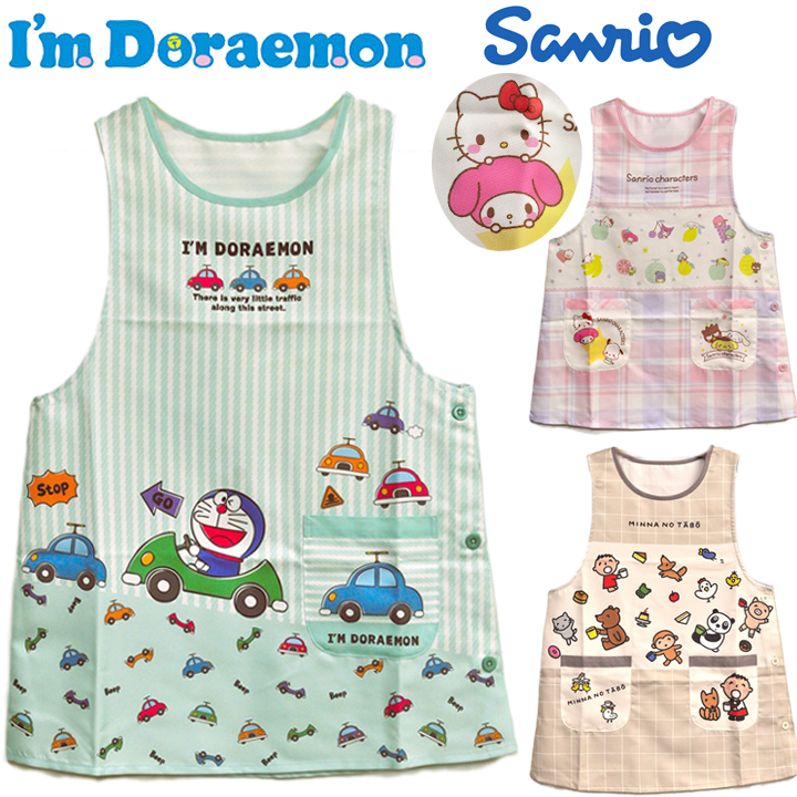 【新品未使用】キャラクターエプロン サンリオ sanrio（サンリオ） キャラクターエプロン アイムドラえもん みんなの