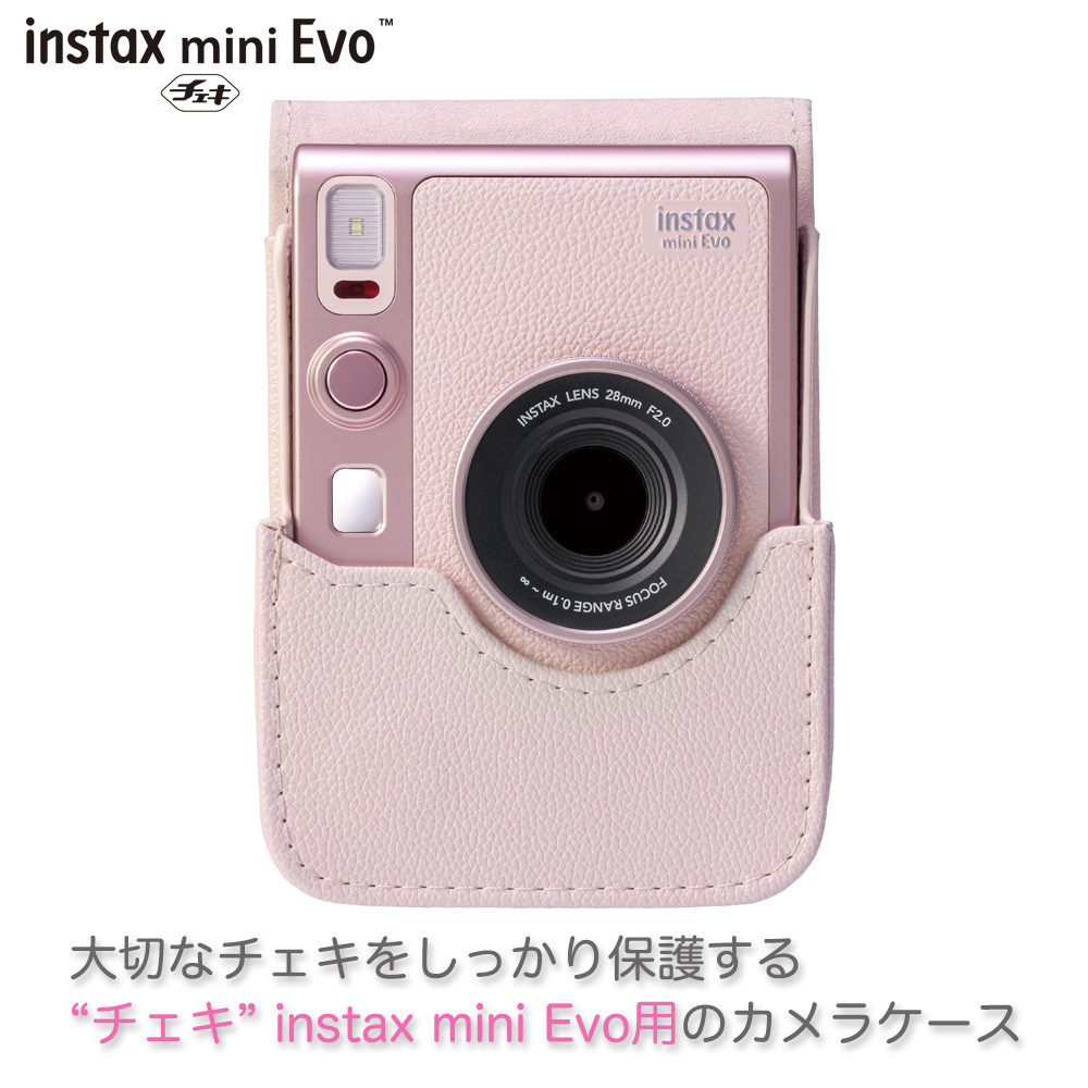 チェキ 【専用ケース付き】チェキ INSTAX mini Evo GENTLE ROSE