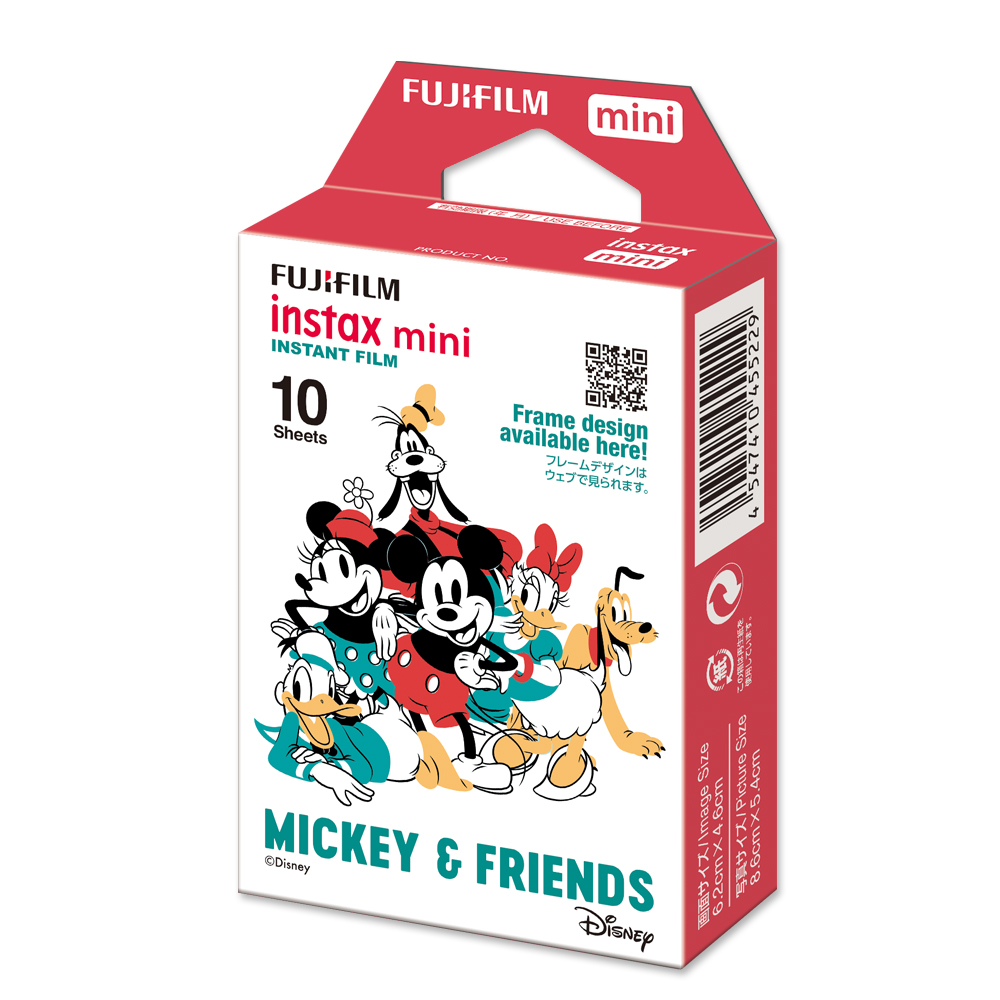 instax mini チェキ用フィルム ミッキー＆フレンズ 絵柄入り MICKEY