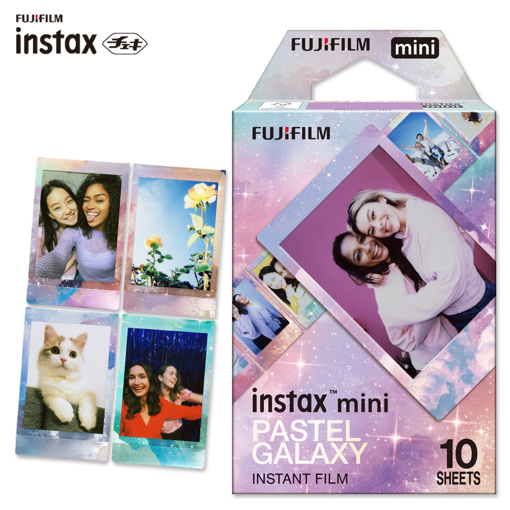 instax mini チェキ用フィルム PASTEL GALAXY 柄入り パステル