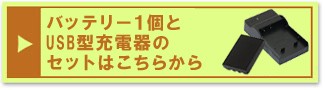 『充電器とバッテリー1個セット』