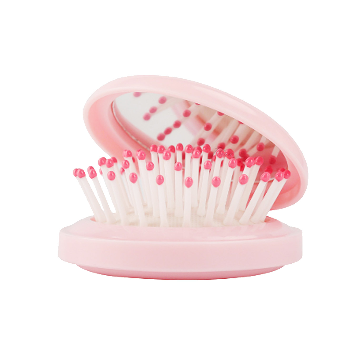 Risa（リサ） くし ヘアブラシ 櫛 折りたたみ 鏡 ミラーブラシ 頭皮