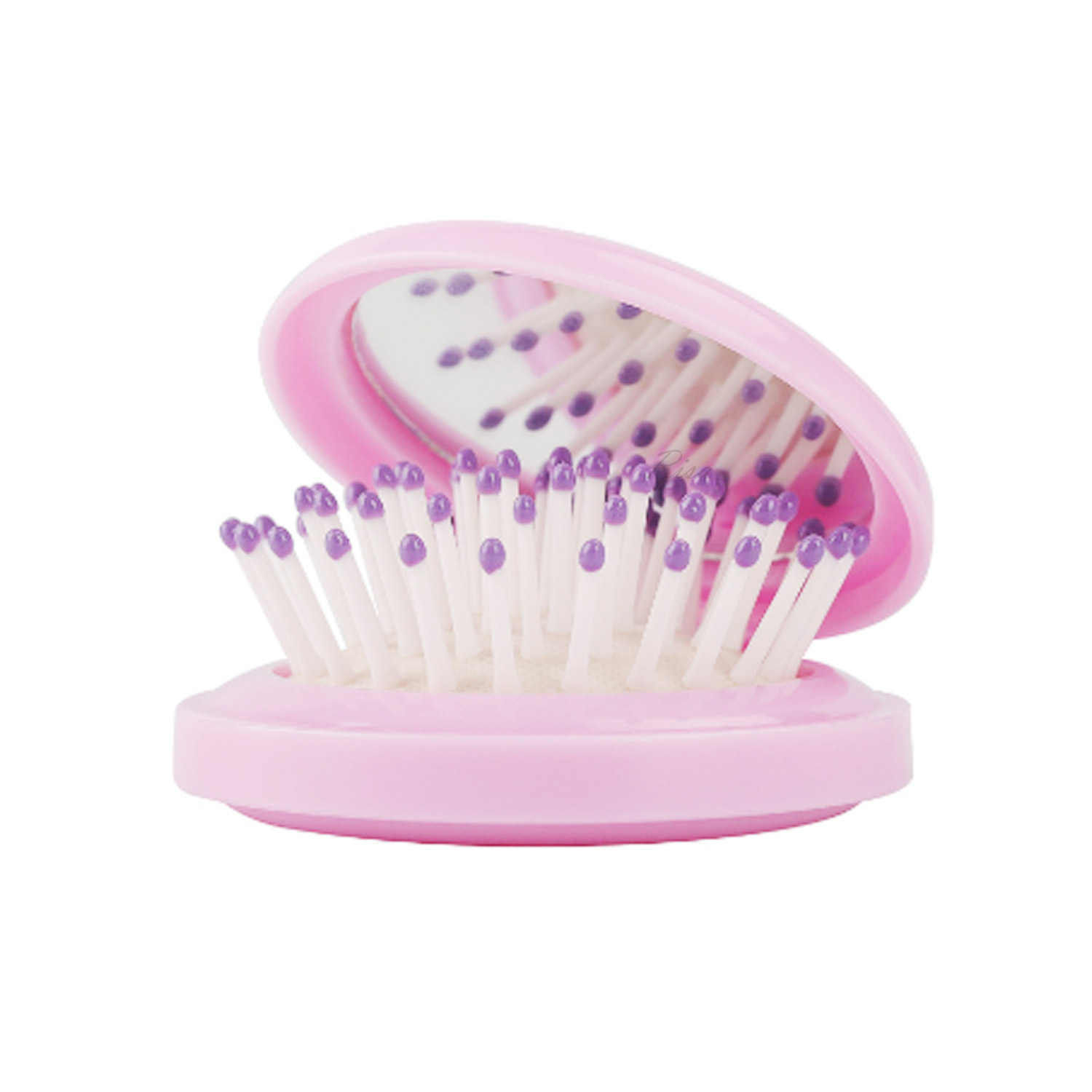 Risa（リサ） くし ヘアブラシ 櫛 折りたたみ 鏡 ミラーブラシ 頭皮