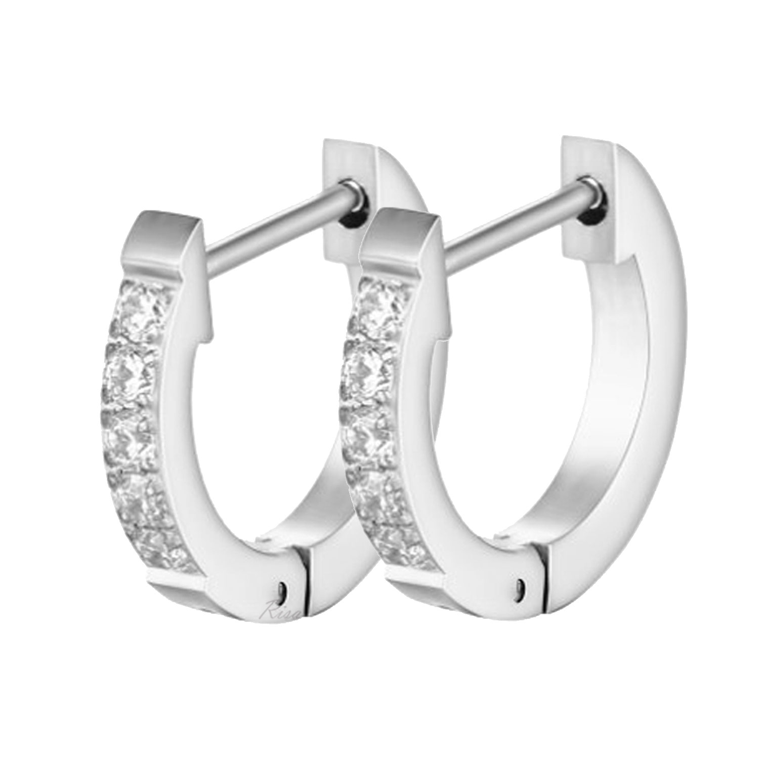 Risa（リサ） ピアス 金属アレルギー対応 キュービック 両耳