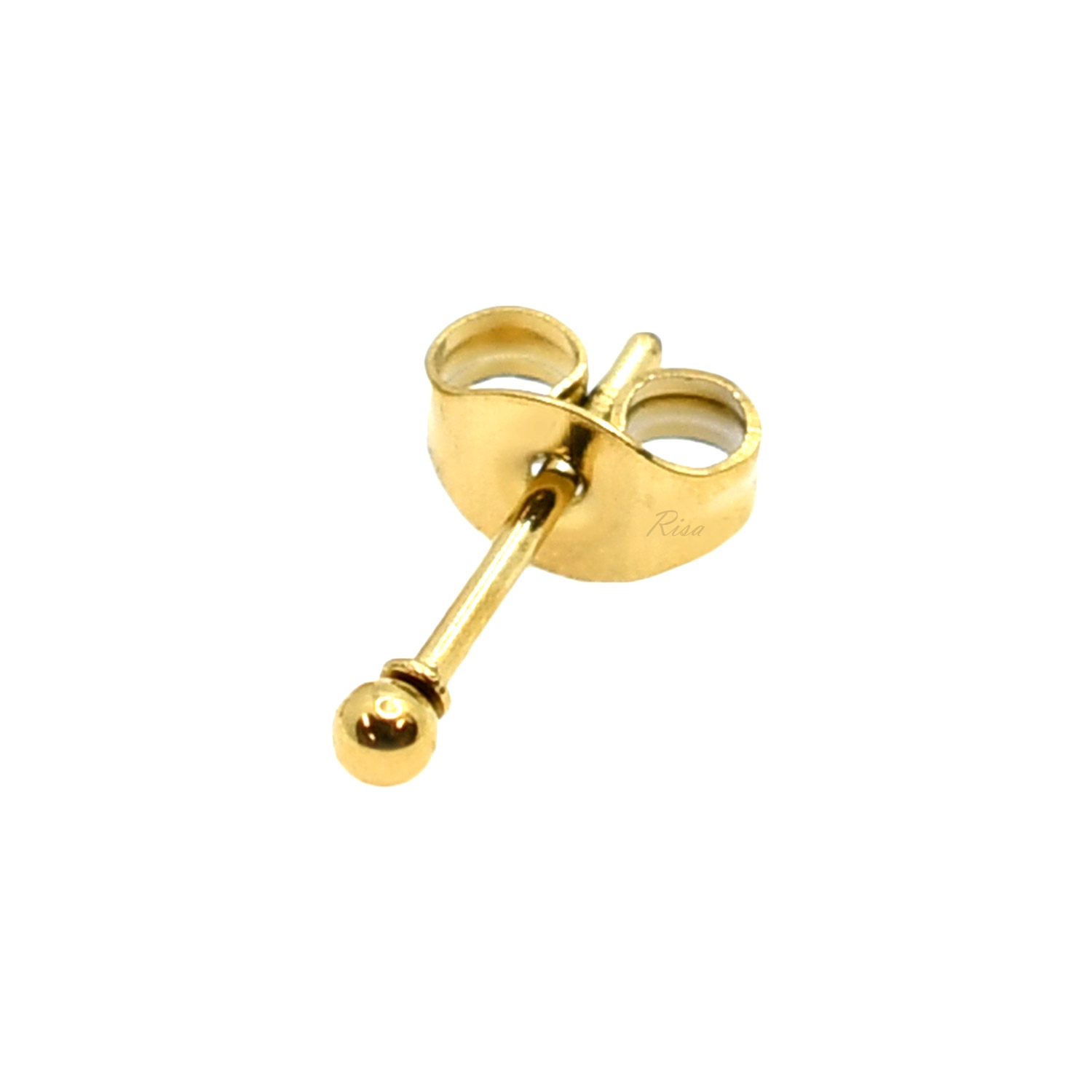 Risa（リサ） ピアス 金属アレルギー対応 片耳 ボール 丸玉 2mm 3mm