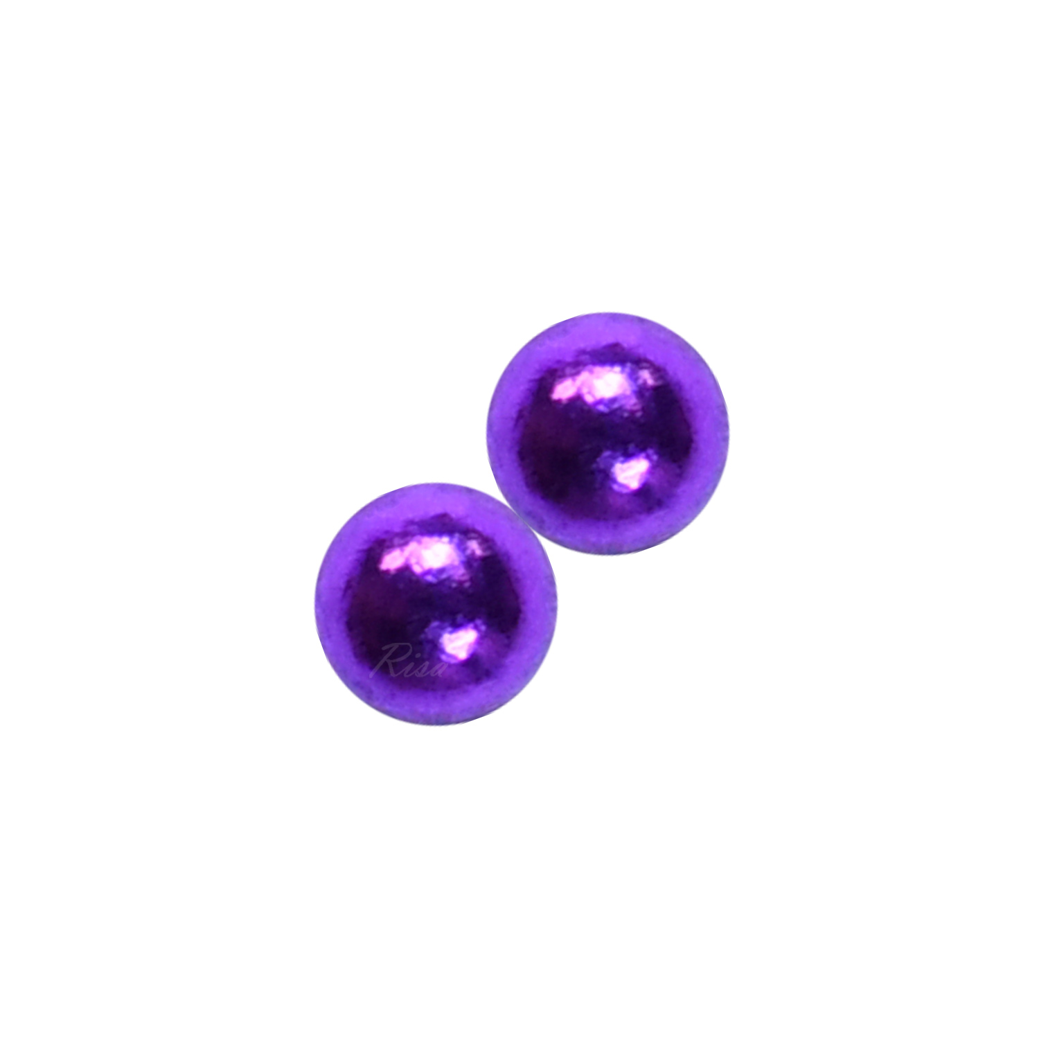 スワロフスキー　マグネットピアス　パープル スワロフスキー マグネットピアス ノンホールピアス メンズ