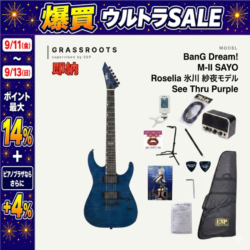 ESP 【9/11〜ポイント最大14%】【正規品・送料無料】ESP×バンドリ