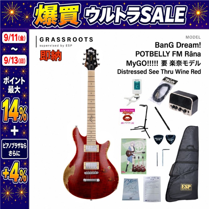 ESP 【正規品・送料無料】ESP×バンドリ！ BanG Dream! POTBELLY FM