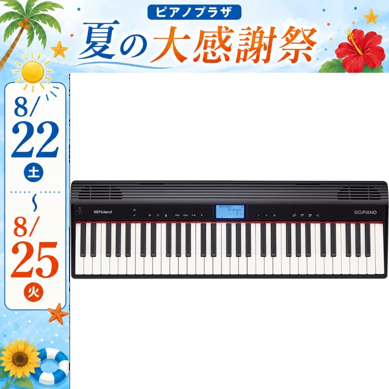 Roland GO:PIANO GO-61P 電子キーボード 21年製 動作OK Amazon.co.jp