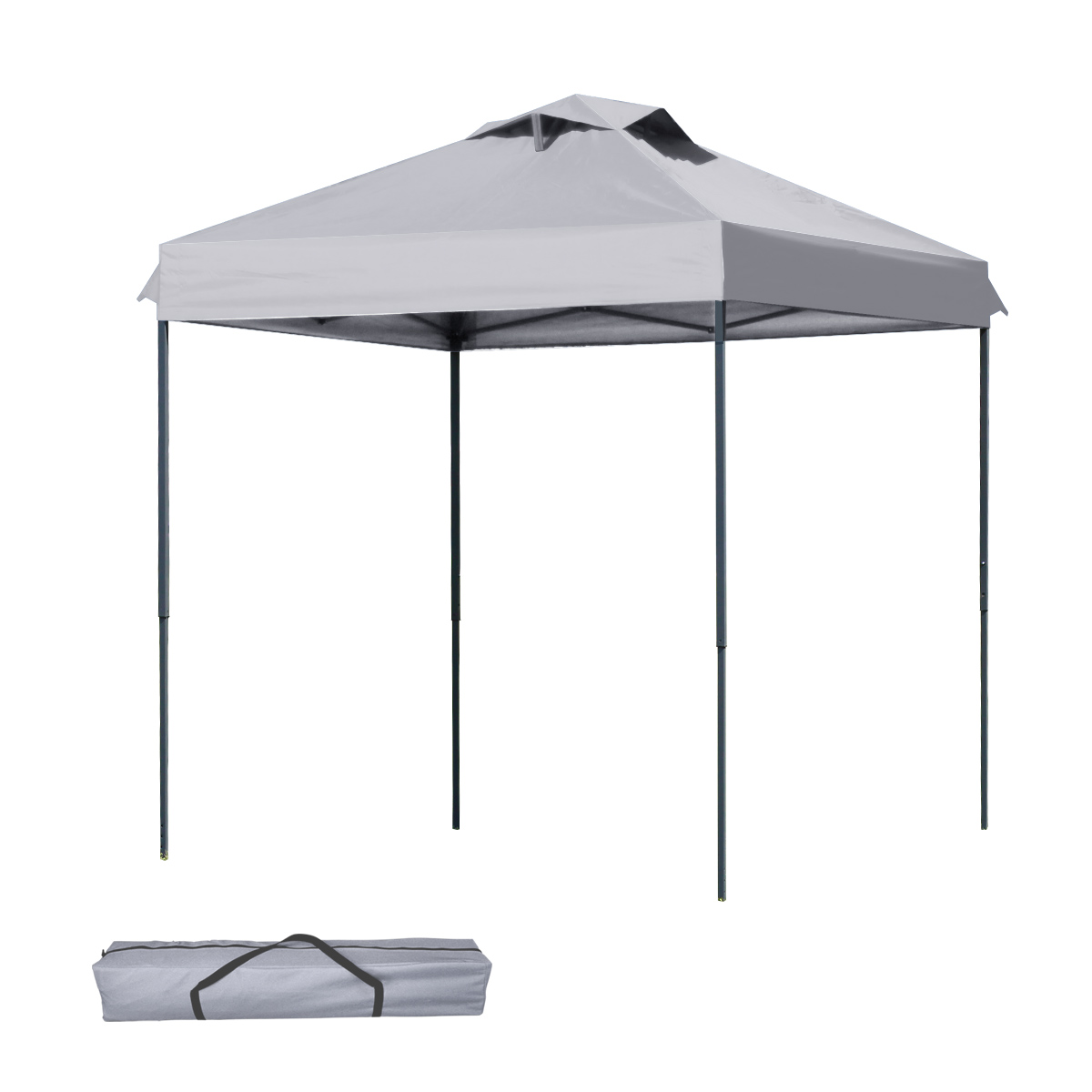 MERMONT タープテント ワンタッチ テント 2m×2m ベンチ