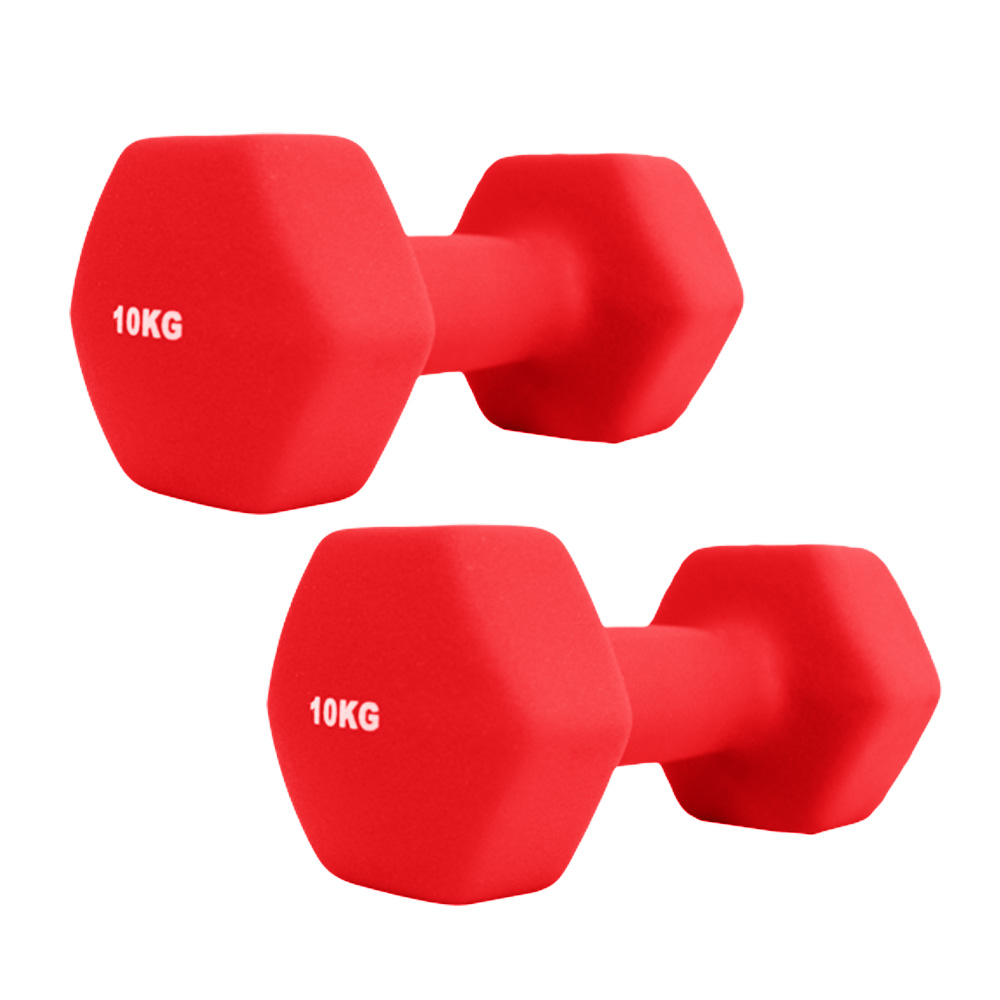 WEIMALL（ウェイモール） ダンベル 10kg 2個セット カラーダンベル 筋