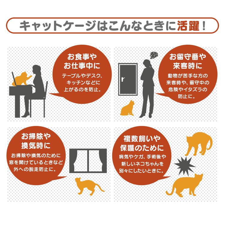 猫 ケージ キャット ゲージ 2段 スリム キャスター プラケージ ペットケージ 室内ハウス 猫用ケージ  :A55BP240-A:pickupplazashop - 通販 - Yahoo!ショッピング